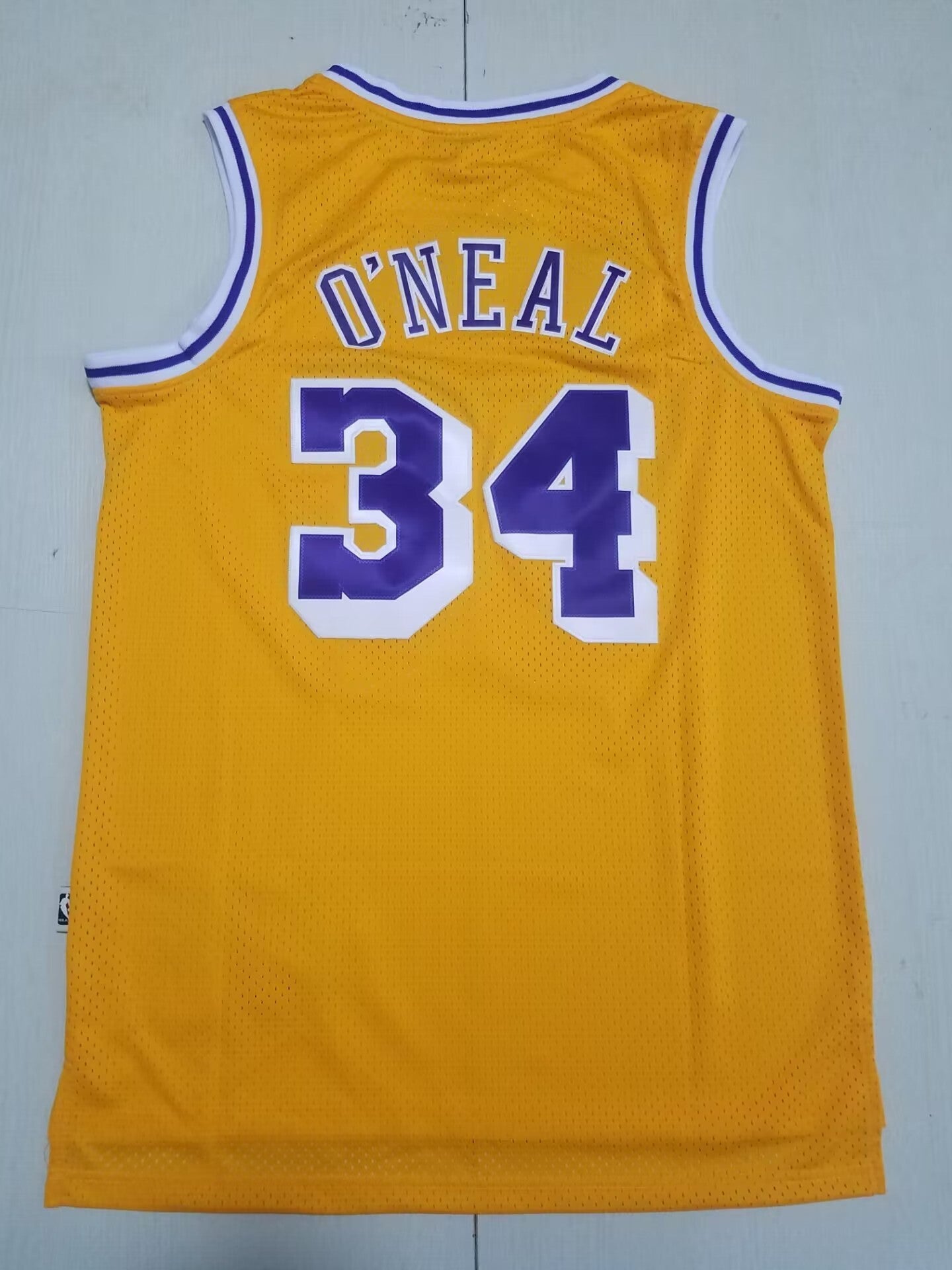 Los Angeles Lakers #34 Shaquille ONeal Lakers 34 Yellow s-xxl Style 3