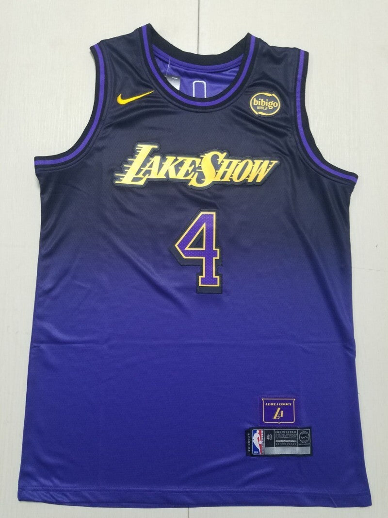 Los Angeles Lakers #4 Dalton Knecht Lakers 4 Purple City s-xxl Style 2