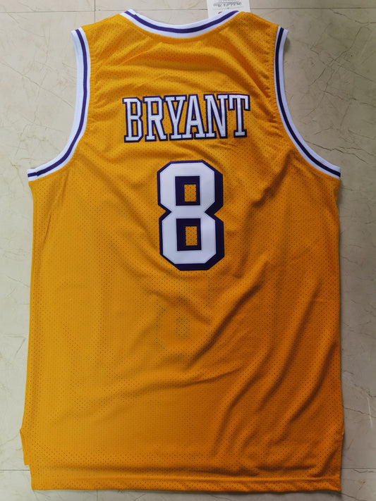 Los Angeles Lakers #8 kobe Bryant Lakers 8# Kobe Yellow Jersey Style 2