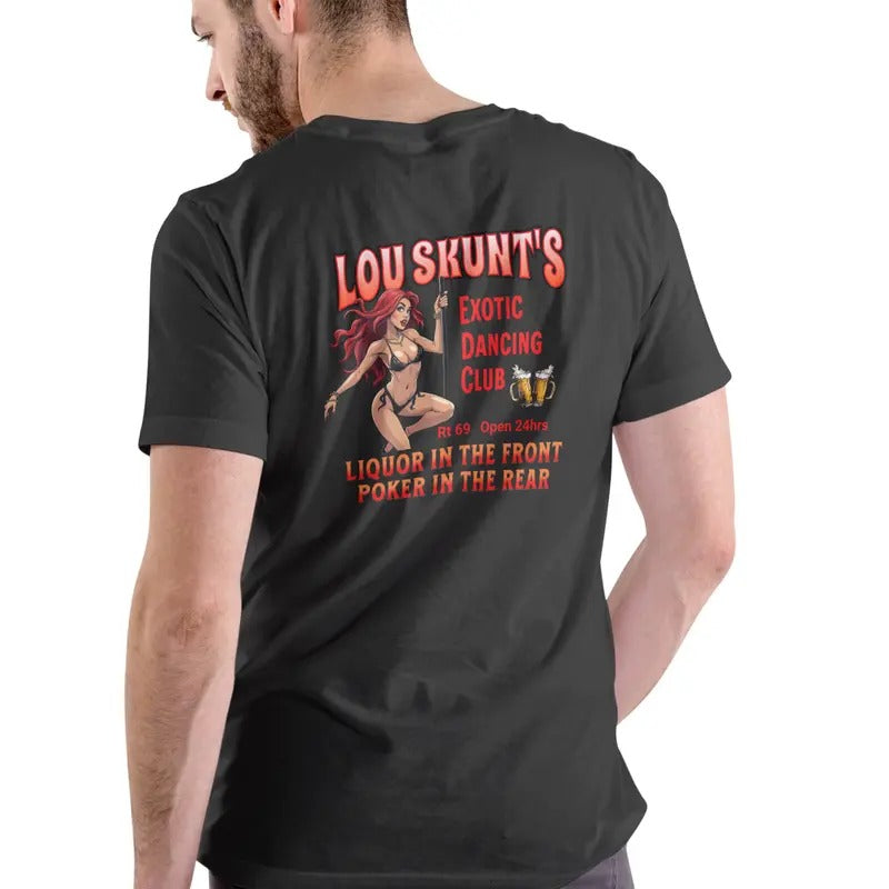 Lou Skunt's Dancing Club funny T Shirt, Unisex, Cotton Casual Love Hoodie, Sweatshirt | InkThreadWorks.com