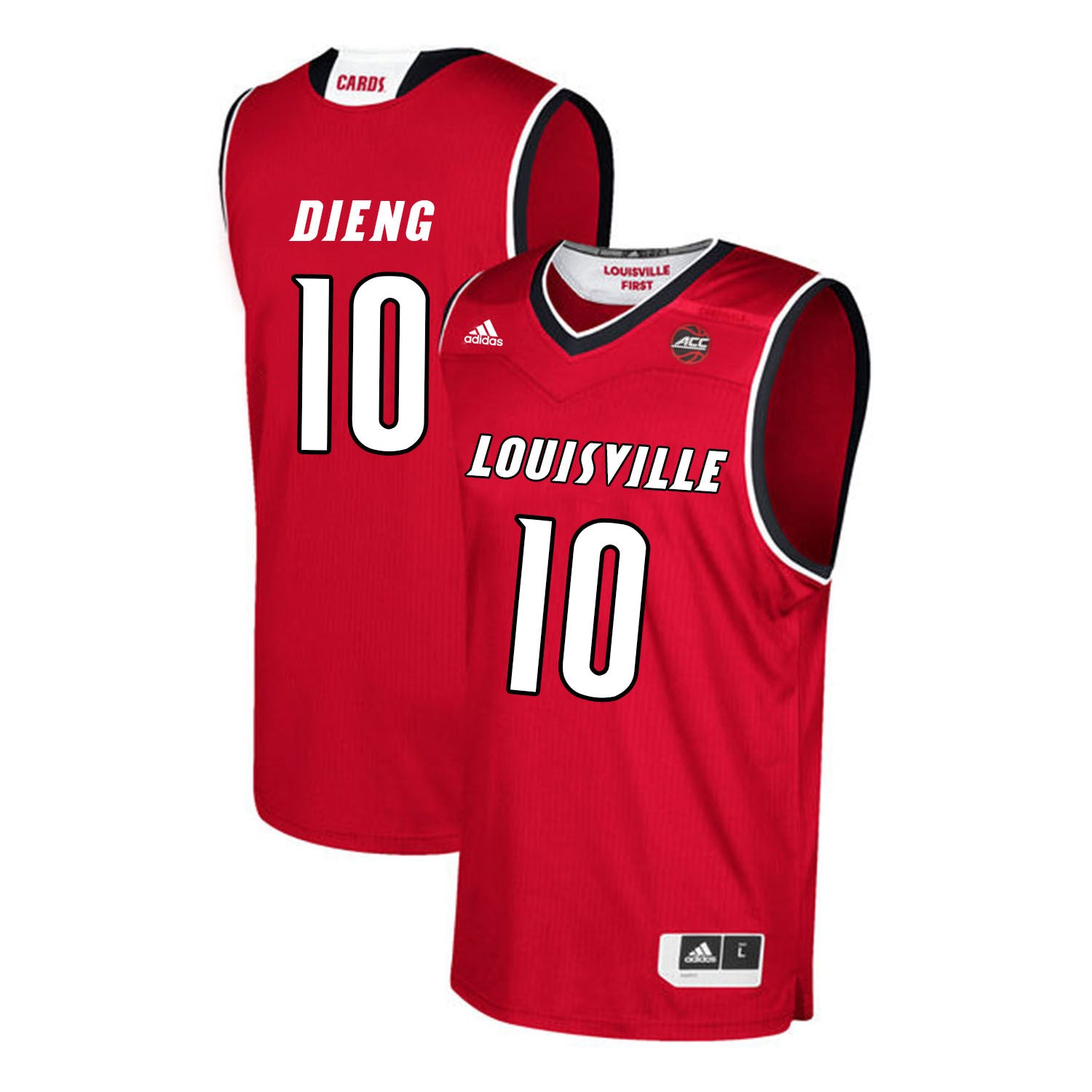 Louisville Cardinals Dieng 10 Red