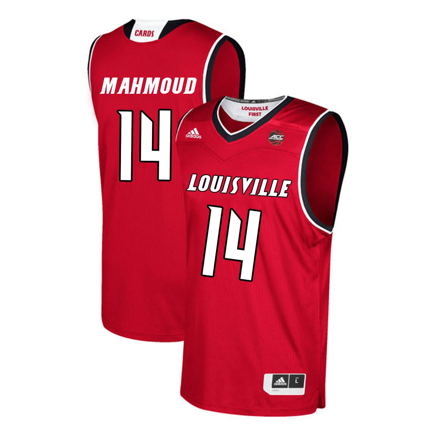 Louisville Cardinals Mahmoud 14 Red
