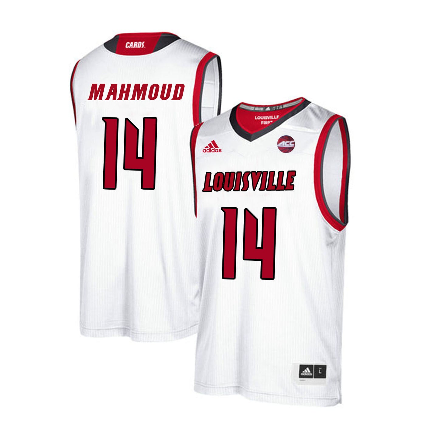 Louisville Cardinals Mahmoud 14 White