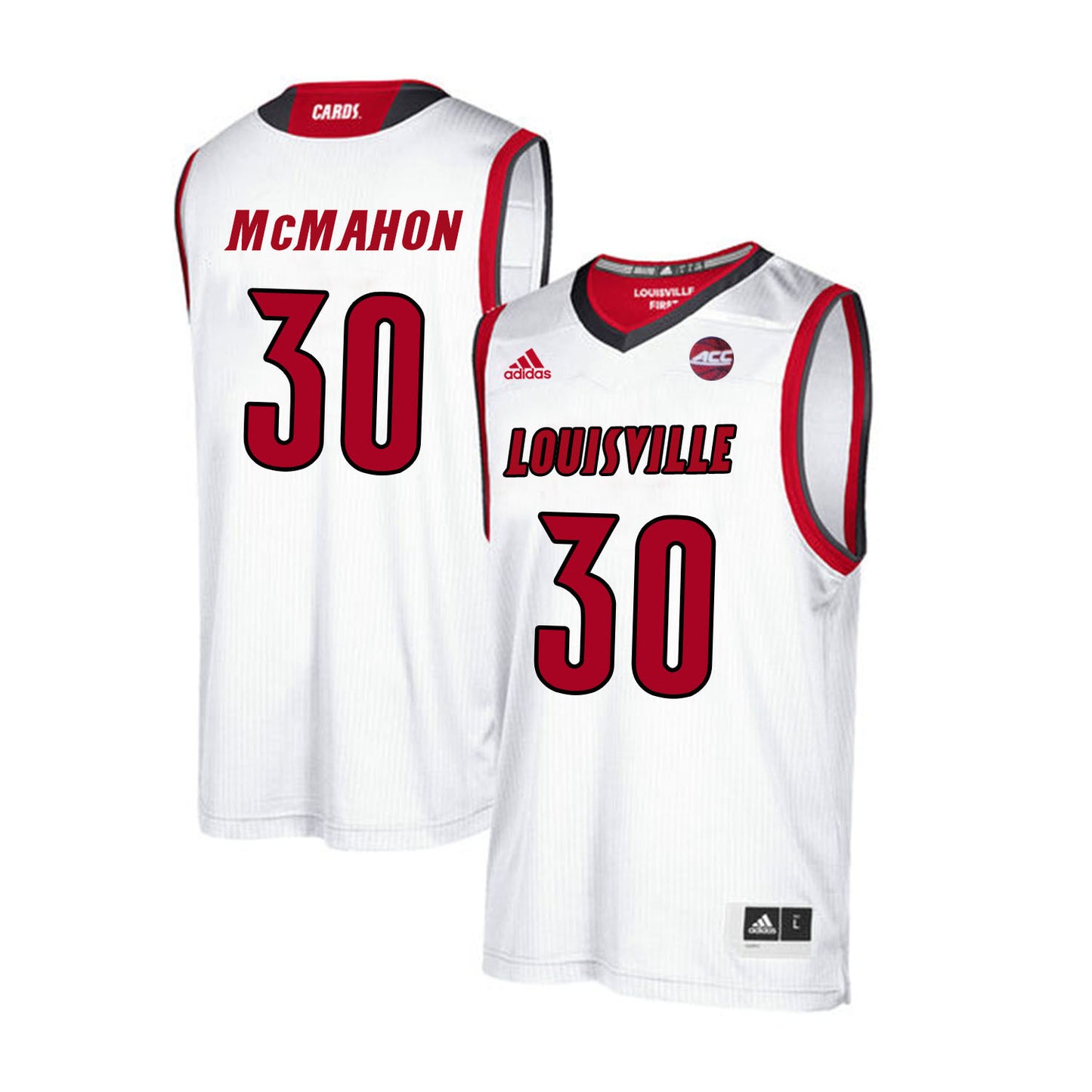 Louisville Cardinals McMahon 30 White