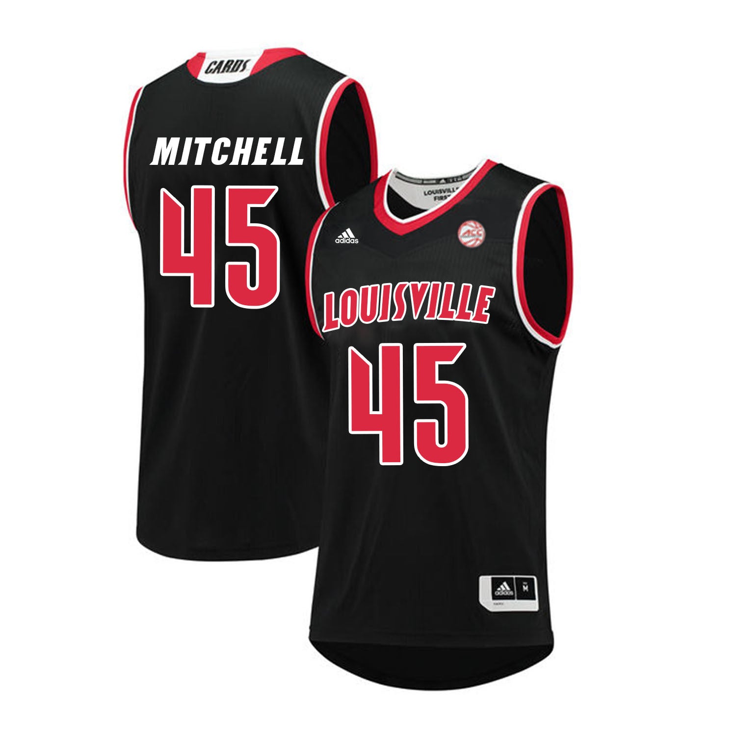 Louisville Cardinals Mitchell 45 Black