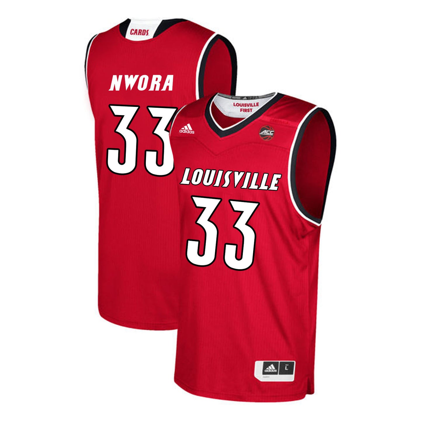 Louisville Cardinals Nwora 33 Red