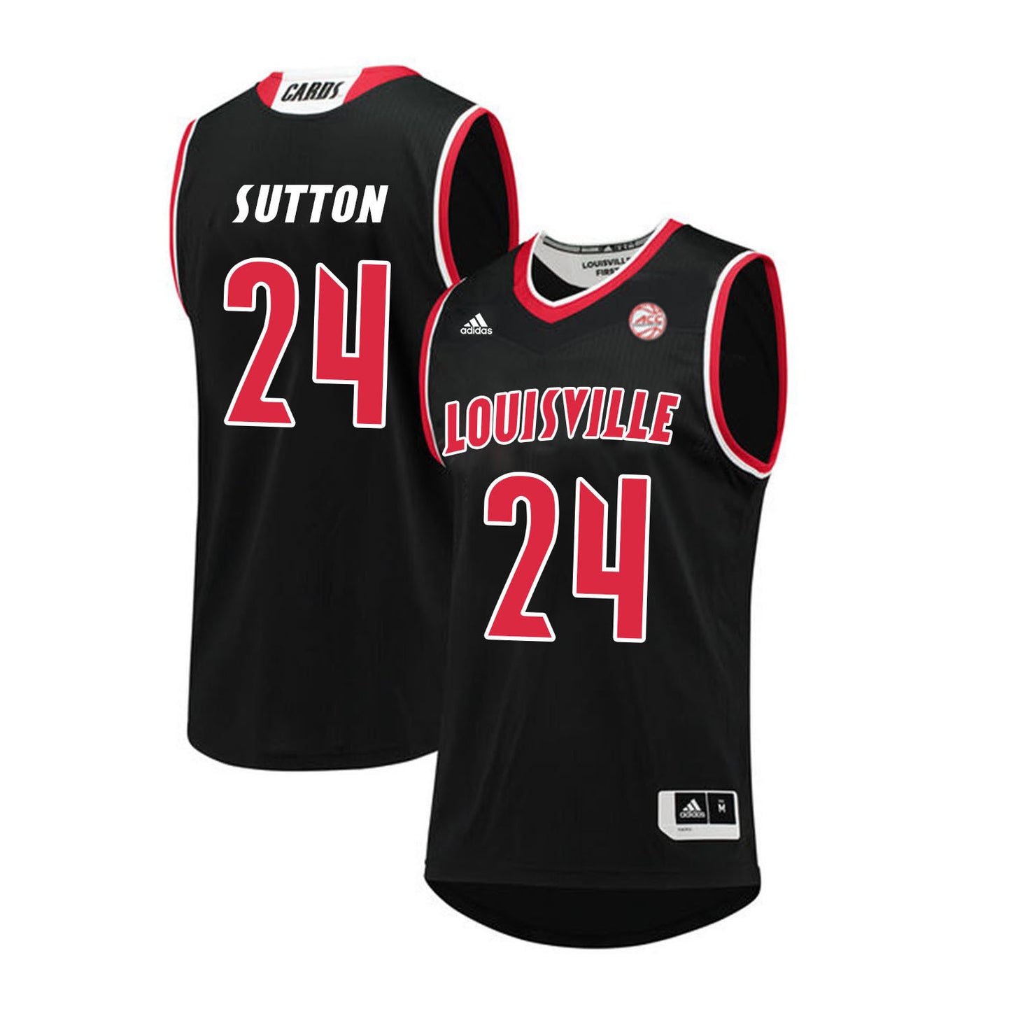 Louisville Cardinals Sutton 24 Black