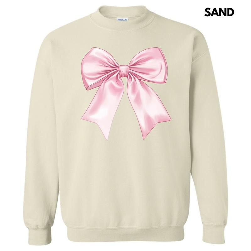 Lovable Pink Bow Sweatshirt 'NLB' T-Shirts, Hoodie | InkThreadWorks.com