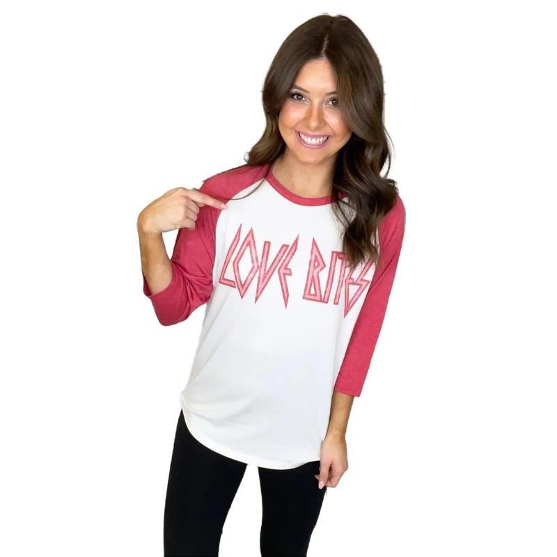 Love Bites Raglan T-Shirts, Hoodie, Sweatshirt | InkThreadWorks.com
