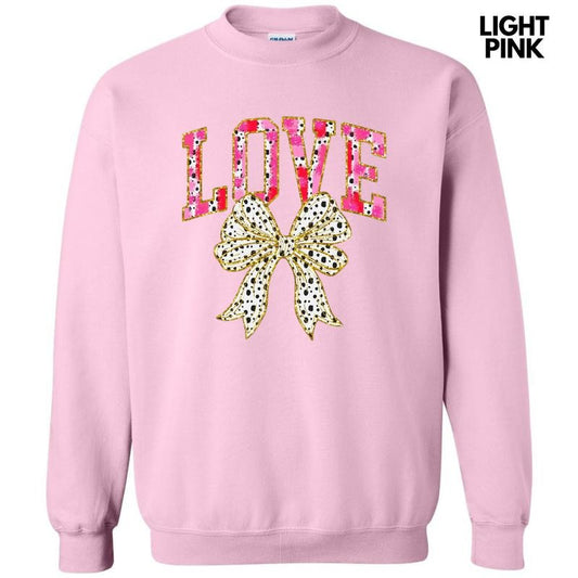 Love Coquette Bow Sweatshirt T-Shirts, Hoodie | InkThreadWorks.com