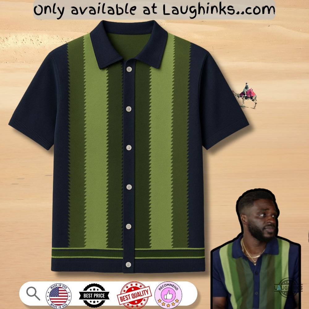 Love Hotel Striped White Jacquard Textured Hawaiian Shirt