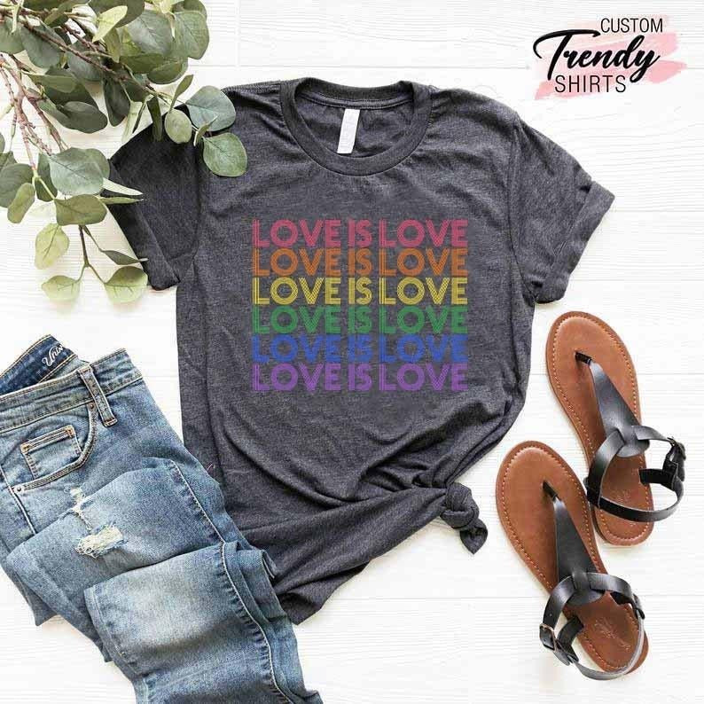 Love is Love T-Shirt, Womens Love is Love Shirt, Pride Shirt, Mens Love is Love Shirt, Kindness Shirts, LGBTQ Support...