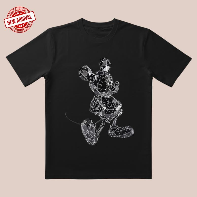 Low-Poly 'Geo-Master' Tee |   3D Contour & Hand-Painted Texture |   Versatile Style Essential for All Occasions