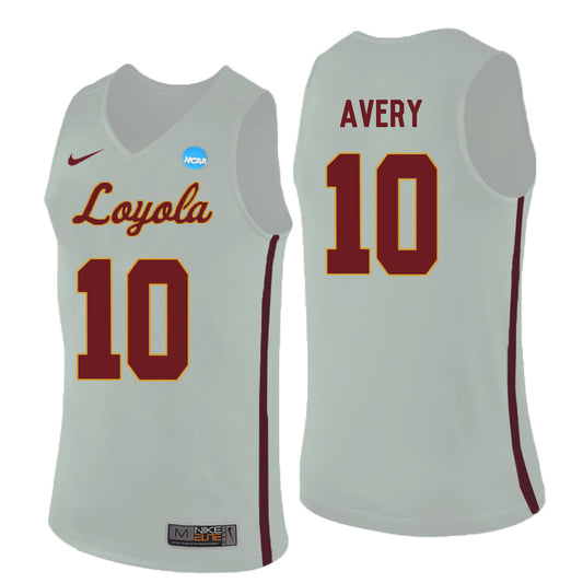 Loyola (Chi) Ramblers Adarius Avery 10 White