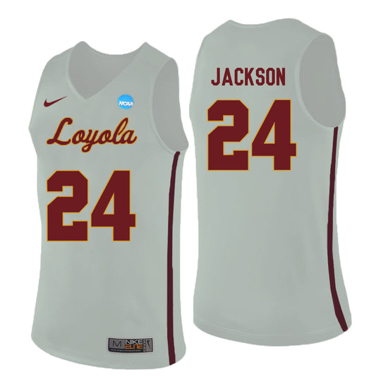 Loyola (Chi) Ramblers Aundre Jackson 24 White