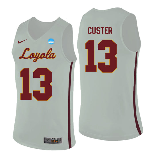 Loyola (Chi) Ramblers Clayton Custer 13 White