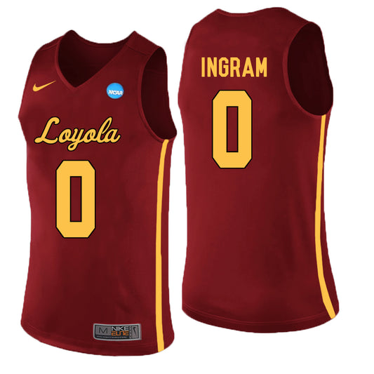 Loyola (Chi) Ramblers Donte Ingram 0 Burgundy