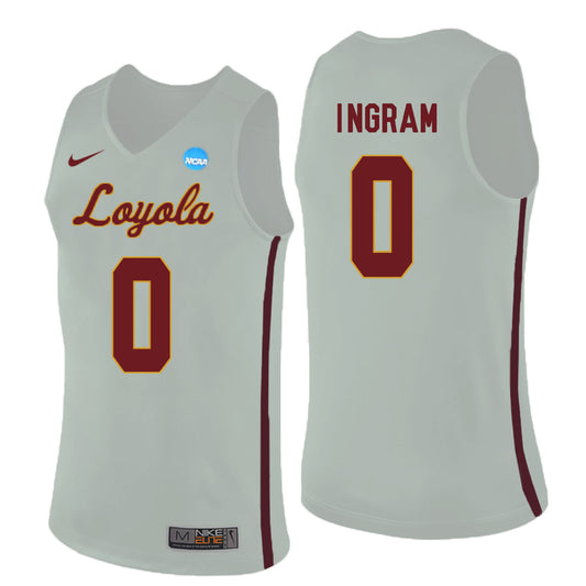 Loyola (Chi) Ramblers Donte Ingram 0 White