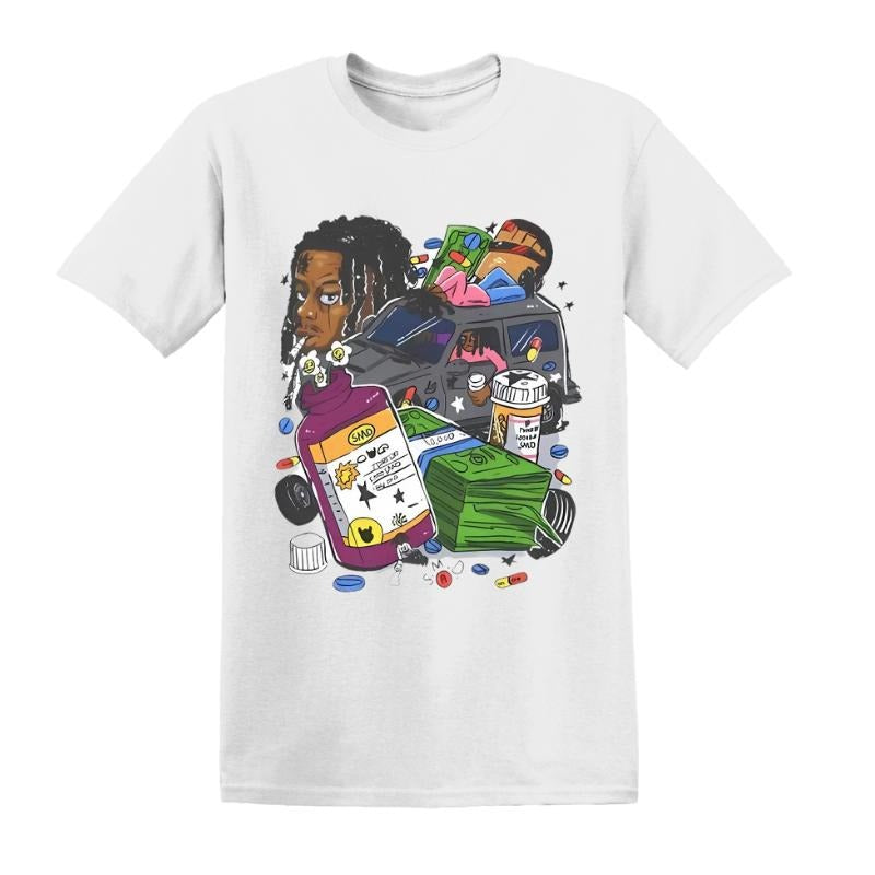 Lucki Rapper Y2k 90s Hip-Hop Vibes Heavy Cotton Graphic T-Shirt HipHop Rap Tee Casual Menswear Retro Top Vintage Comfy Crewneck Cotton