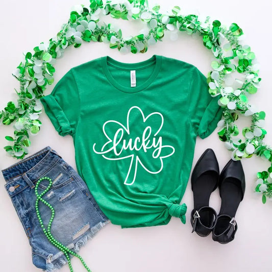 Lucky Bella Canvas T-Shirt Hoodie, Sweatshirt | InkThreadWorks.com