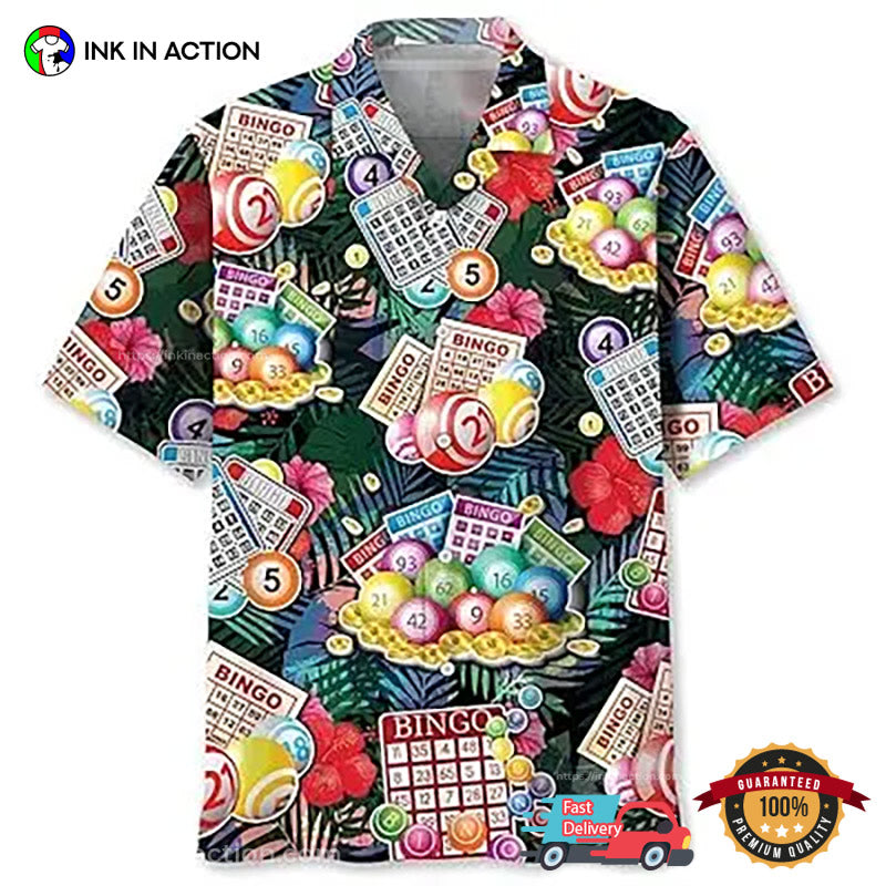 Lucky Bingo Fun Patterns Hawaiian Shirt