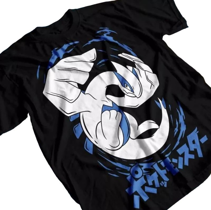 Lugia tee, Video Game T-Shirt, Japanese Anime TShirt Size S-3XL Hoodie, Sweatshirt | InkThreadWorks.com