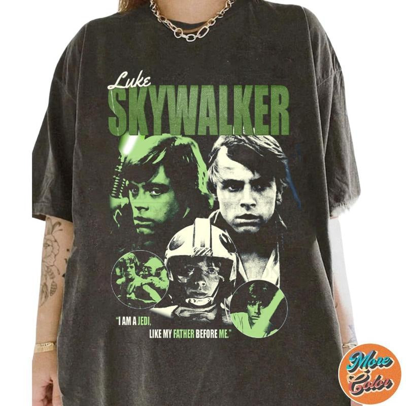 Luke Skywalker A New Hope Shirt, Cotton Unisex T-Shirt, Crew Neck, Size S- 4XL, Menswear Top, Womenswear Top Underwear...