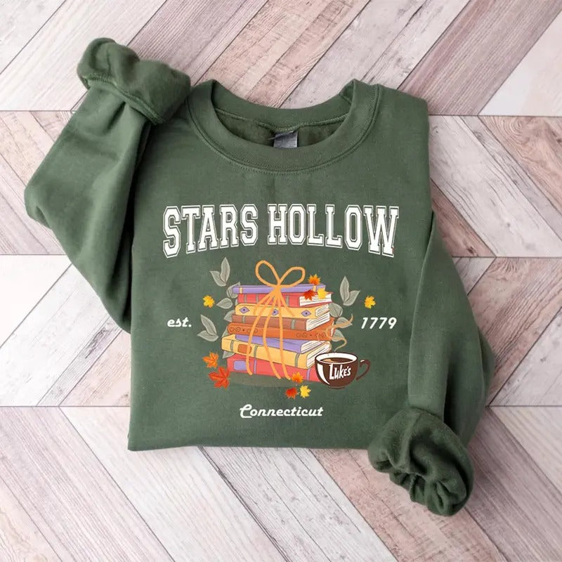 Luke's Stars Hollows Sweatshirt, Autumn Festival Sweatshirt, Stars Hollow First Weekend of November, Retro Style Lukes...