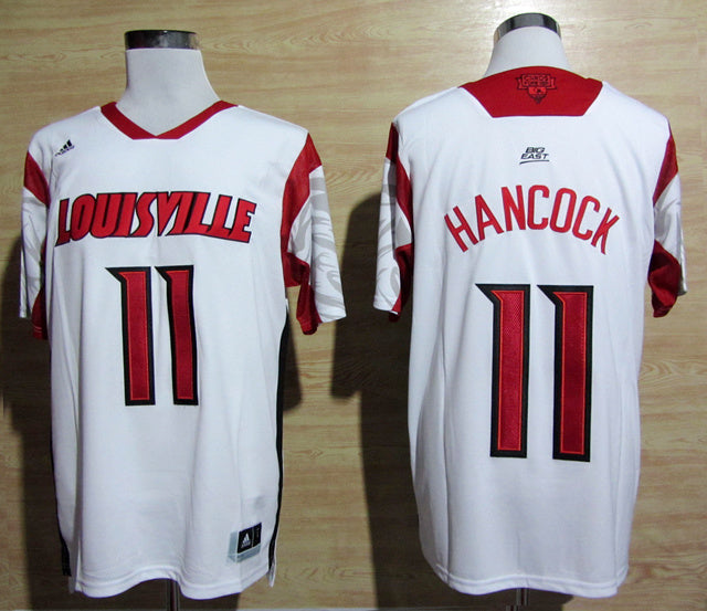 Luke Hancock 11 White Big East Logo