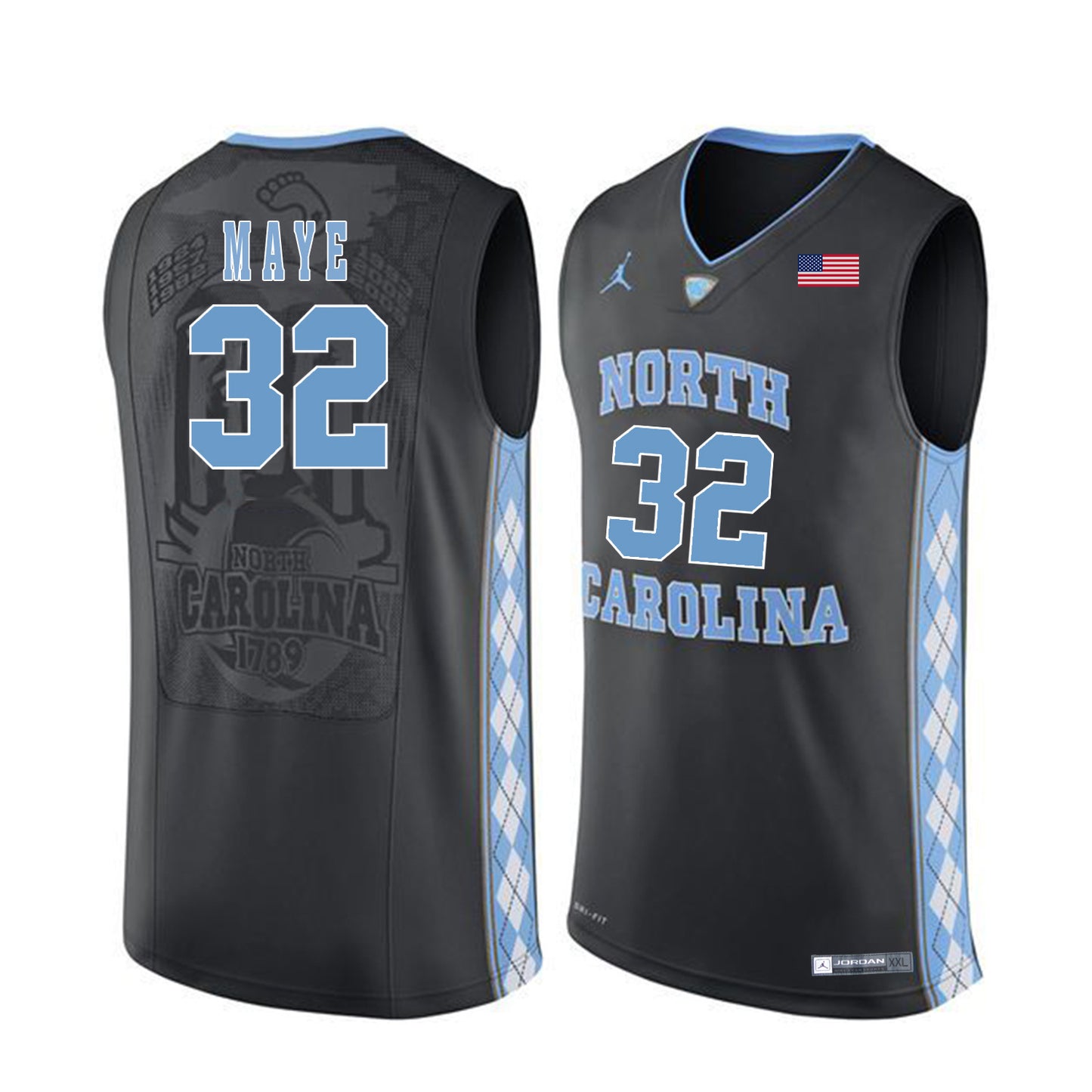 Luke Maye 32 Black
