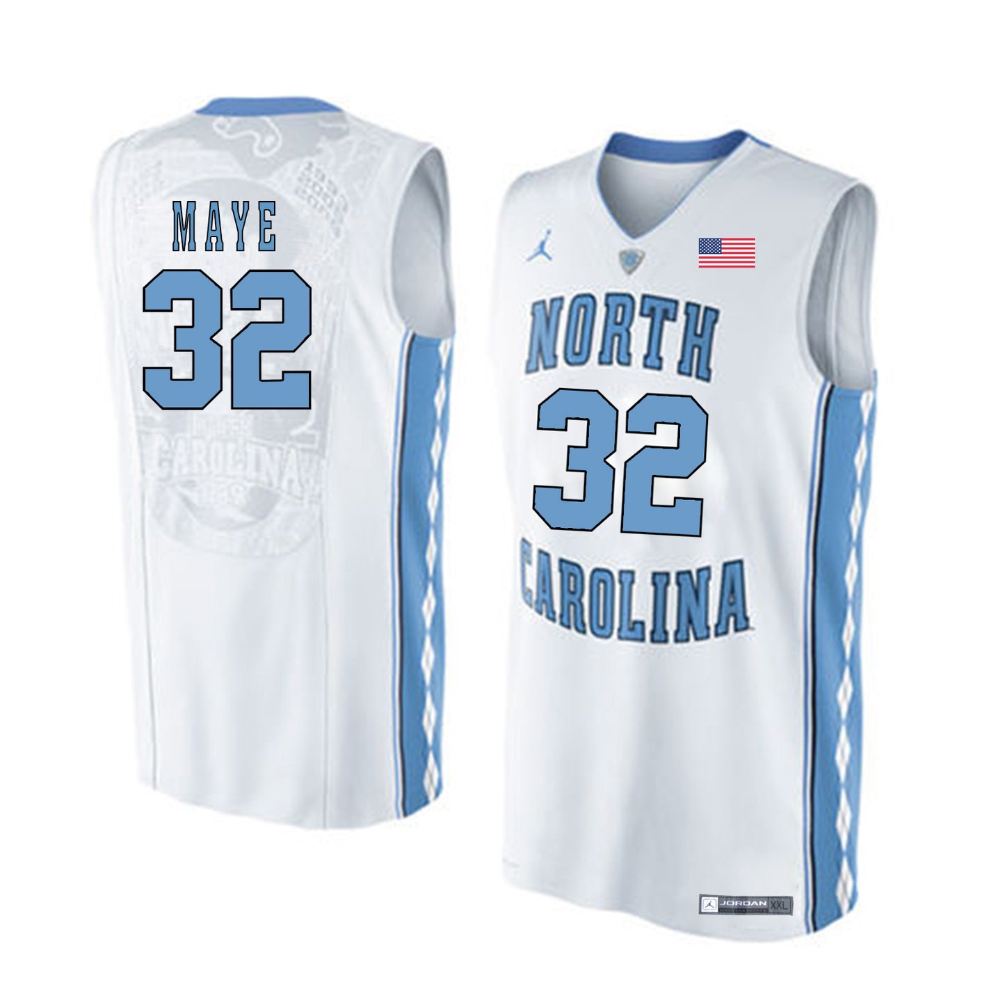 Luke Maye 32 White