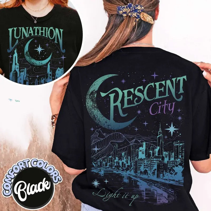 Lunathi0n Crescent City Shirt, Bryce Tattoo, Bryce Quinlan Merch, Crescent City Sjm Merch, House Of Earth And Blood...