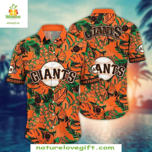San Francisco Giants Hawaiian Shirt Green Diamond Edition MLB Apparel