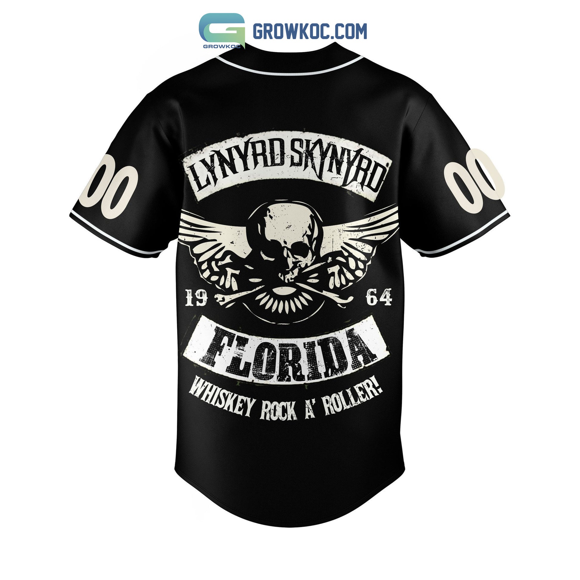 Lynyrd Skynyrd Florida Whiskey Rock A’ Roller Personalized Baseball Jersey