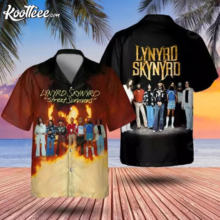 Lynyrd Skynyrd Rock Band Street Survivors Hawaiian Shirt