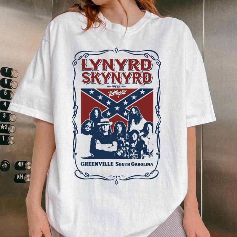 Lynyrrdd Skynyrrdd Rock Band Shirt Sweatshirt Hoodie, Retro Music Shirt, Rock Band Tee, Top World Tour 2024 Shirt, Gift For Fan
