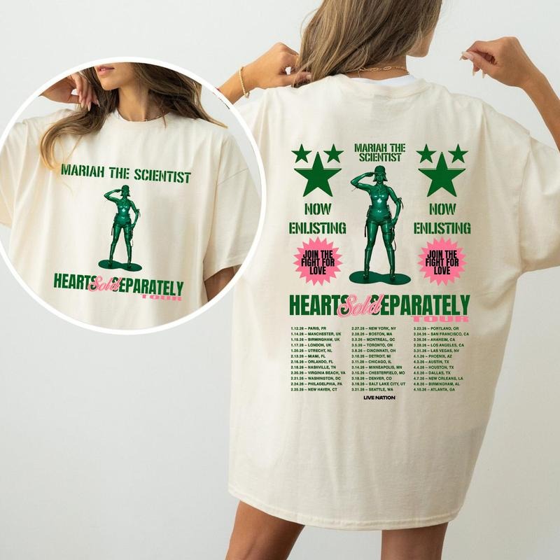 M The Scientist Tour Shirt, Hearts Sold Separately Tee, R&B Concert Graphic Gift For Fans Tee