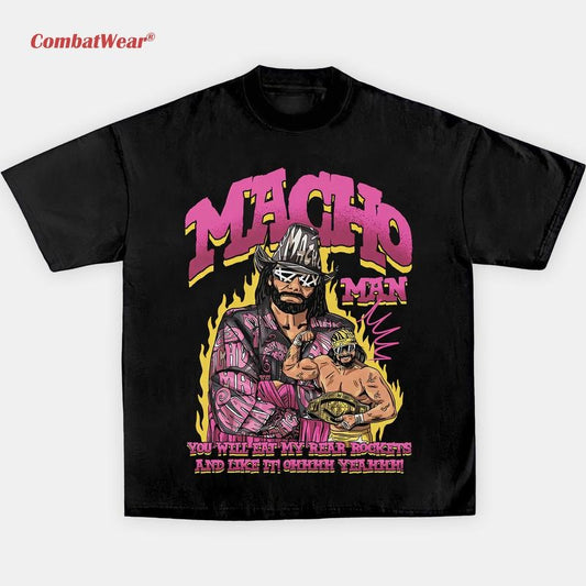 MACHO MAN TEE, Wrestling Tee, Wrestling Graphic Tee, 2025 Wrestler Shirt, Sports Shirt, Vintage Wresting Shirt, Wrestling Fan Gift