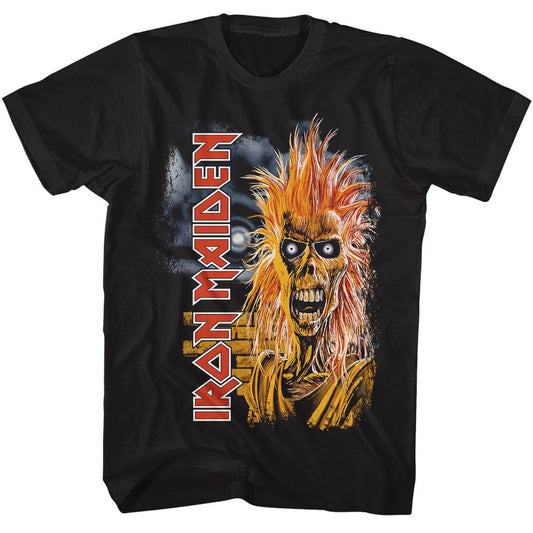 Iron Maiden - Iron Maiden - American Classics - Solid Black Adult Short Sleeve T-Shirt
