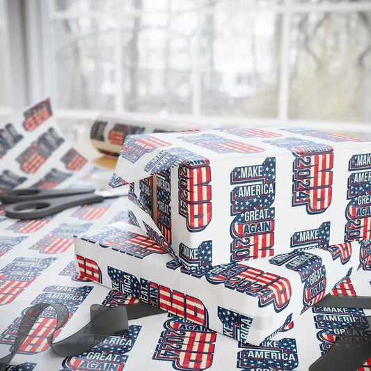 MAGA Gift Wrap Trump Wrapping Paper T-Shirts, Hoodie, Sweatshirt | InkThreadWorks.com