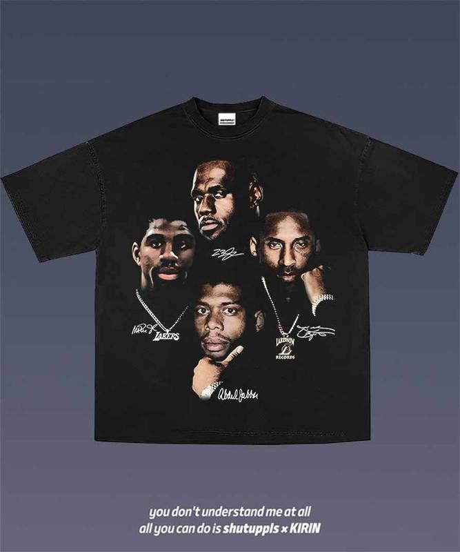 [BLACK] KAREEM/KOBE/JAMES/MAGIC TEE | VINTAGE TEE GRAPHIC T-SHIRT SWEATSHIRT HOODIE | SPORT TEE | GIFT FOR FAN
