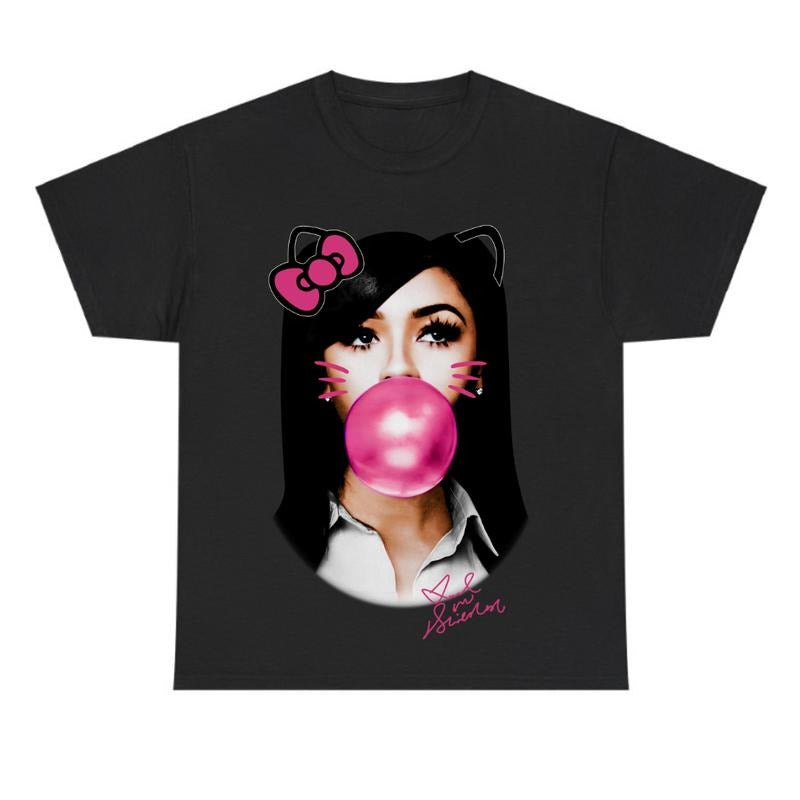 MARIAH THE SCIENTIST Kitty BUBBLE GUM BLACK T-SHIRT Hoodie, Sweatshirt | InkThreadWorks.com