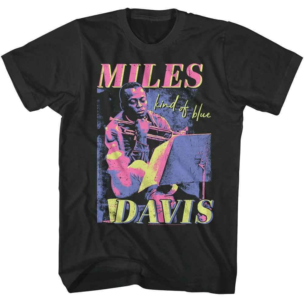 Miles Davis - Vibrant Tricolor - American Classics - Smoke Adult Short Sleeve T-Shirt
