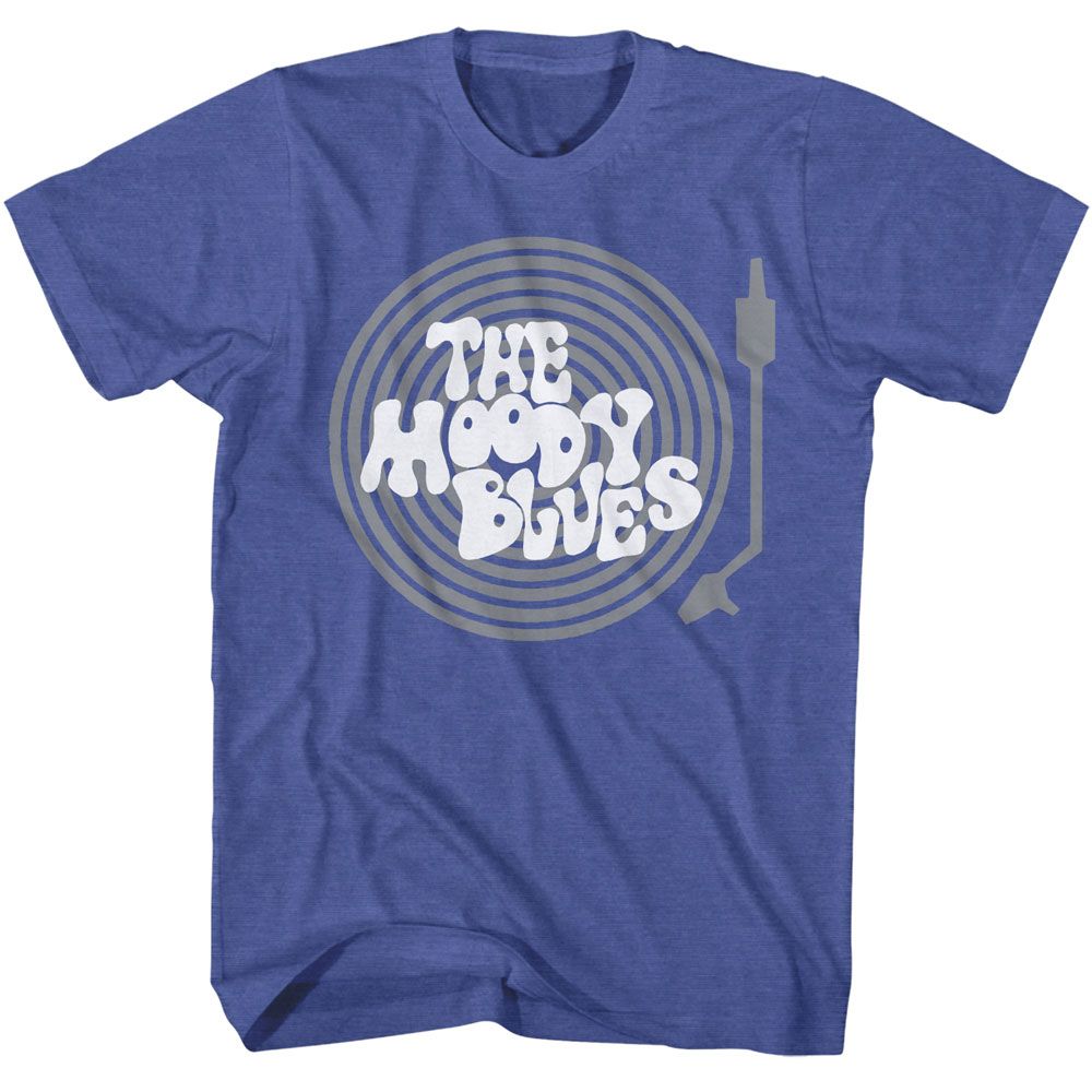 Moody Blues - Record Player - American Classics - Heather Blue Adult Short Sleeve T-Shirt