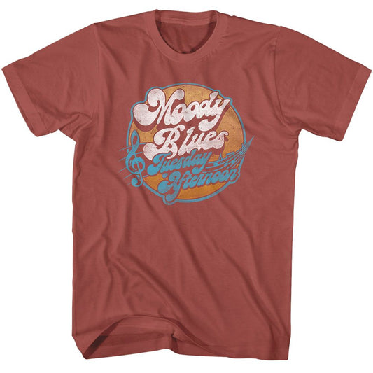 Moody Blues - Tuesday Afternoons - American Classics - Solid Red Adult Short Sleeve T-Shirt