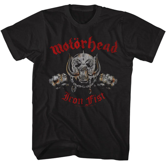 Motorhead - Iron Fist - American Classics - Solid Black Adult Short Sleeve T-Shirt