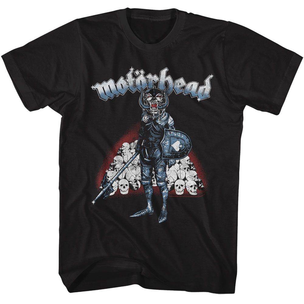 Motorhead - War Pig Knight - American Classics - Solid Black Adult Short Sleeve T-Shirt