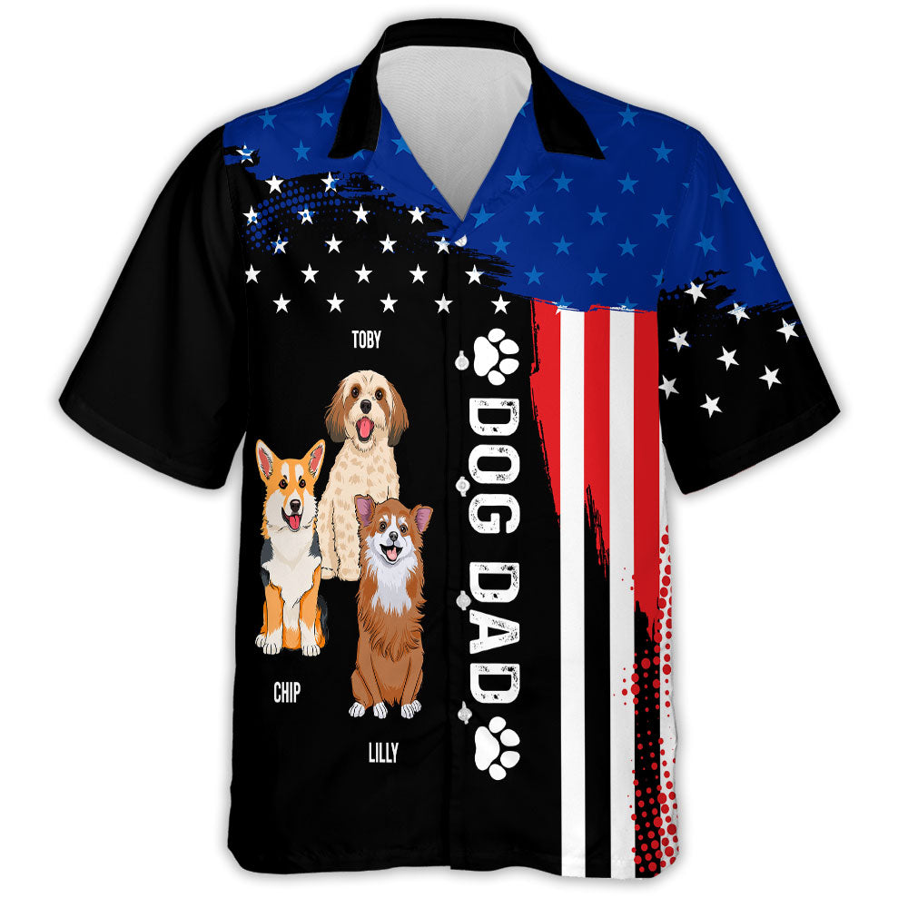 Merica Dog - Personalized Custom Hawaiian Shirt