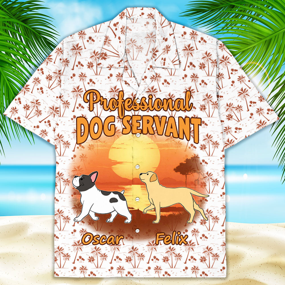Tropical Dog Servant - Personalized Custom Hawaiian Shirt