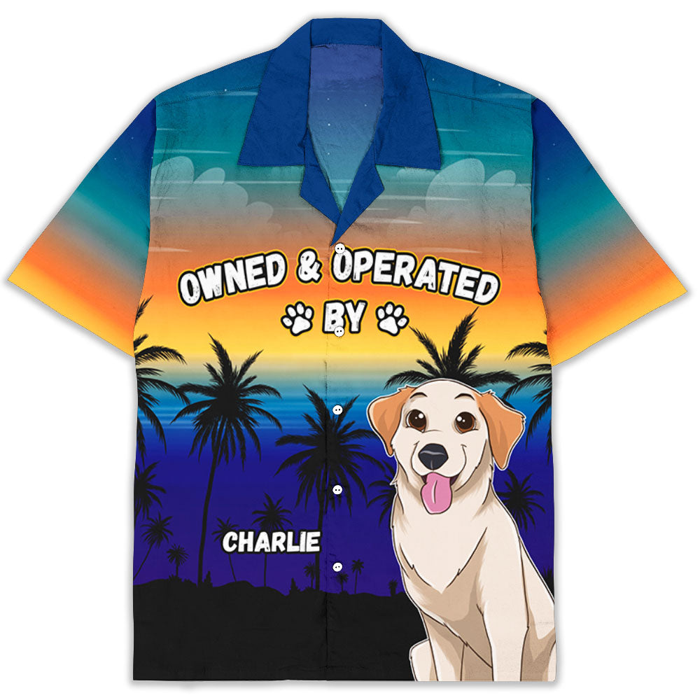 Operated By Dog - Personalized Custom Hawaiian Shirt